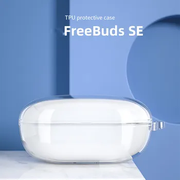 Para Huawei Freebuds SE Fone de ouvido Bluetooth Transparente, Tampa Protetora Freebuds SE Auricular caixa-carregador capa protetora