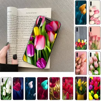 Tulip flor Telefone Case Para Samsung Galaxy a50 A30S A50S a71 70 a10 caso a samsung a51 caso