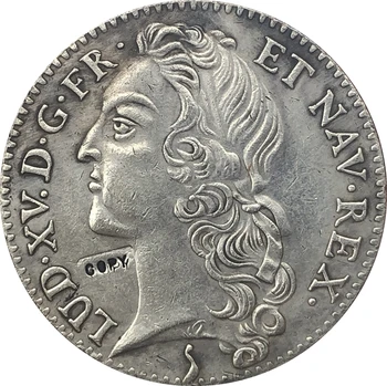 1764 Franco 3 Libra Tournois moedas