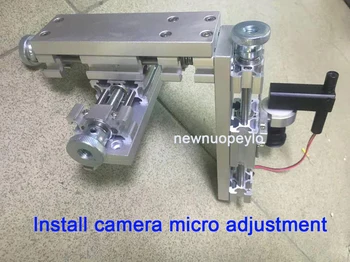 1 pcs COF máquina de ligação de peças de Câmara Microscópio de Micro Ajuste o Controle de Parte XYZ Ajustador Incluindo lente coaxial luz