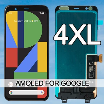 100% Testado AMOLED Para o Google Pixel 4 XL Tela LCD Touch screen Digitalizador Substituição do conjunto do LCD Para o Google Pixel LCD 4XL
