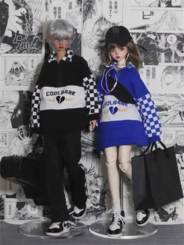 BJD boneca capuz roupas para 1/3 1/4 BJD SD MSD boneca de moda camisola de boneca, acessórios de vestuário