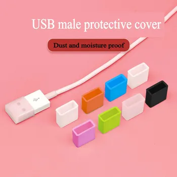 USB Macho Poeira Plug Shell capa protetora de Dados de Linha de Cobertura do Cabo para Leitor de Cartão do Disco de U para Proteger Para Samsung Ipad Cabo de Dados