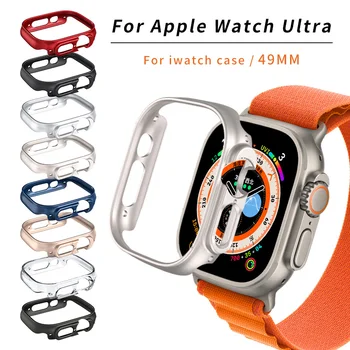 Apple Relógio Capa Para Apple Relógio Ultra 49mm Rígido do PC Protetora do Oco do Quadro de pára-choque para iwatch 8 Pro/Ultra