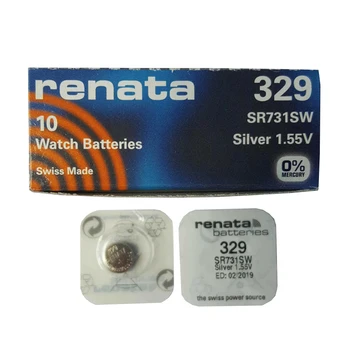 RENATA 5pcs/lote de Óxido de Prata Bateria de Relógio 329 SR731SW 731 1.55 V 329 renata Baterias