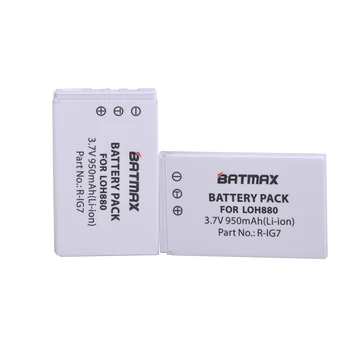 Batmax 2Pcs R-IG7 Bateria Recarregável para LOH880 Harmonia uns 900 720 850 880 885 890 Pro H880