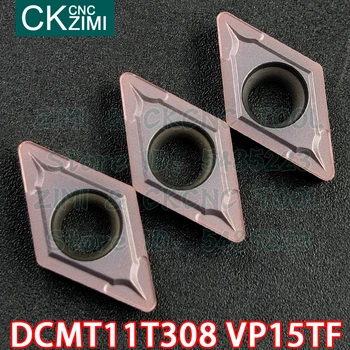 DCMT11T308 VP15TF DCMT 11T308 VP15TF Carboneto de inserir Torneamento Externo inserir a Ferramenta CNC do Metal Torno Ferramenta de corte para o aço inoxidável
