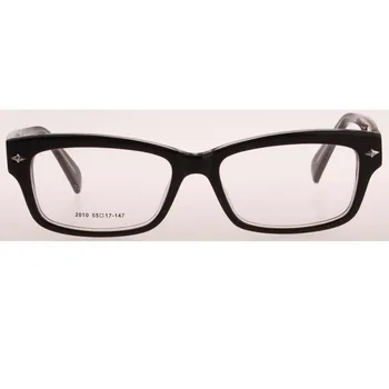Negócios óculos de homem as mulheres do vintage preto óculos com rebite retro interior preto fora transparente para o olho da prescrição gafas