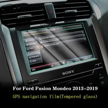Para a Fusão de Ford Mondeo 2013-2019 Carro GPS de navegação de filme LCD, tela de vidro Temperado de película de proteção Anti-arranhões Filme Acessórios