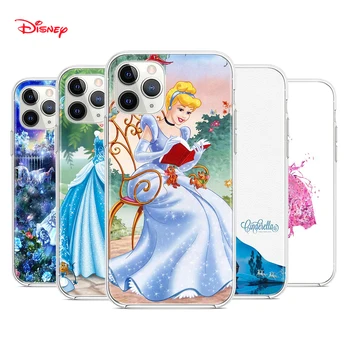 Capa de Silicone TPU Princesa Cinderella Para Apple IPhone 13 12 11 Mini Pro XS MAX XR X 8 7 6 5 SE Plus Caso de Telefone 