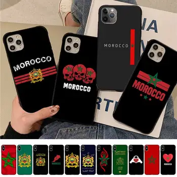 Marrocos Bandeira Passaporte Telefone de Caso para o iPhone 11 12 13 mini pro XS MAX 8 7 6 6S Plus X 5S SE DE 2020 XR caso