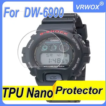 Protetor Para Casio DW-5700 W-736 DW-9052 7900 G9000 8900 9300 W735 6900 GW-9400 TPU HD Clara Anti-risco Nano Protetor de Tela