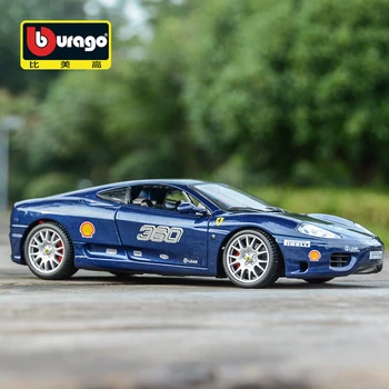 Bburago 1:24 Ferrari 360 CHALLENGE Liga de Veículo de Luxo Diecast Carros Modelo da Coleção de Brinquedos de Presente