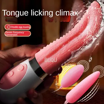 Brinquedos sexuais Língua Vibrador para as Mulheres da Buceta Lambendo o Ponto G Mamilos Estimulador da Vagina, Clitóris Masturbador Vibrador Vibradores para Adultos