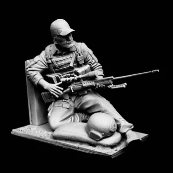 1/16 de Fundição em Resina Modelo Figura Kit de Montagem sem pintura Precisa para Montar US Navy SEAL Sniper Modelo DIY Brinquedo Modelo