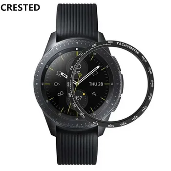 Moldura Para Samsung Galaxy Watch 4 Clássico 46mm 42mm Engrenagem S3 fronteira Anel Adesivo caixa de relógio de Tampa Anti assistir acessórios