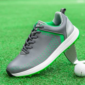 Golfe Sapatos Desportivos para homem Primavera, Outono de Sapatos de Golfe de Treinamento de Atletismo Tênis de Formadores de Sapatos de Golfe Conforto de Golfe de Couro de Tênis