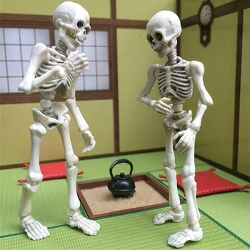 Mr. Ossos do Esqueleto do Modelo Humano de Qualidade Superior 1pc Engraçado Móvel do Crânio de Corpo Inteiro Mini Figura de Brinquedo de Presente de Halloween Para Crianças