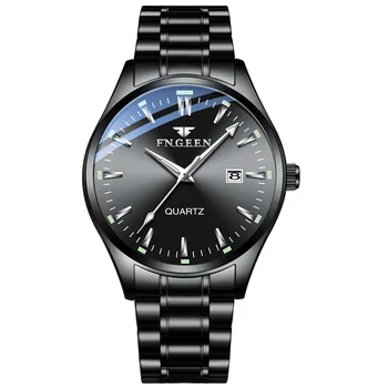 2020 Quente FNGEEN Moda Relógios de homens de Aço Inoxidável com as melhores marcas de Luxo do Desporto Cronógrafo de Quartzo Relógio Homens Relógio Masculino