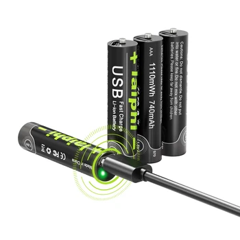 SHSEJA 1110mWh de 1,5 V AAA de Lítio Recarregável USB Bateria AAA de 1,5 V Li-ion Bateria Para controle Remoto ,mouse sem Fio bateria aaa