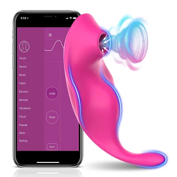 Bluetooth Clítoris Otário Vagina Chupar o Vibrador Feminino Clitóris Vácuo Estimulador APP Brinquedos Sexuais para Adultos maiores de 18 Mulheres Masturbador