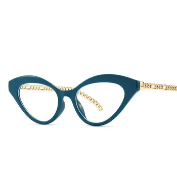 Retro Anti Luz Azul Armações De Óculos De Leopardo Olhos De Gato Mulheres Da Moda Computador Óculos 50815