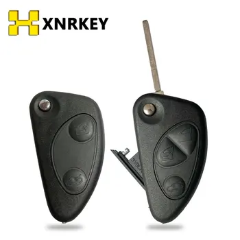 XNRKEY 2/3 Botão Novo Estilo Flip Dobrável Substituição Remoto Chave do Carro Shell de Caso para a Alfa Romeo-Chave Com Lâmina