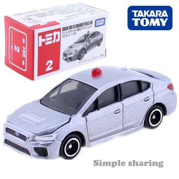 A Takara Tomy Tomica Nº 2 Subaru WRX S4 sem marcas de Carro-Patrulha 1:62 Super Motores de Veículos Diecast de Metal Modelo de Brinquedos Novos