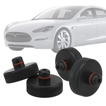 4Pcs Para o Tesla Model X/S/3 Chassis Jack Jack Pad Ferramenta de Tomada de Elevador Ponto de Almofada de Carro de Adaptador Estilo Acessórios de Equipamentos de Elevação