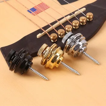1 PCS Guitar Strap Lock Straplock Botão Guitarra Fivela do Skidproof para o Acústico, Baixo Elétrico Correia