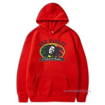 Funny T-shirt Hipster Casacos de Moletom Liberdade Bob Marley Impressão Tops Roupas Funky Streetwear Vintage manga Longa com Capuz