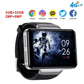 2023 Novo DM101 Smart Watch Homens 4G Android Dual Camera 2080 mAh Bateria, Wifi, GPS, Tela Grande Smartwatch para Android iOS PK DM100