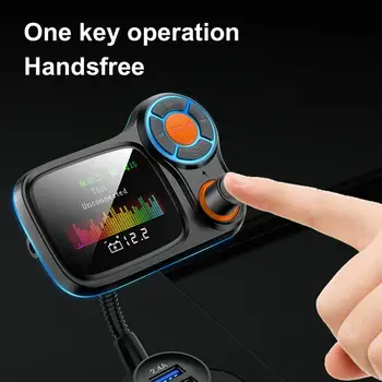 Carro MP3 com Bluetooth 5.0 Jogador QC3.0 Carregamento Rápido FM de Mãos Livres Chamada de Adaptador de
