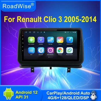 2 din Android auto-Rádio Multimédia Para a Renault Clio3 Clio 3 2005 - 2014 Carplay 4G wi-Fi estéreo GPS DVD IPS DSP Não 2din autoradio
