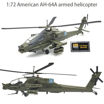 1:72-Americana AH-64A helicóptero armado Estático do modelo de simulação 37029