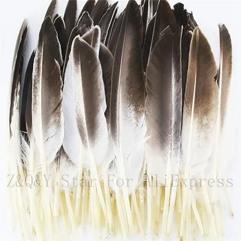 10-100PCS natural 17-25CM (5-10 cm) cinza pato wing feather DIY ofício pendente da jóia de acessórios de penas