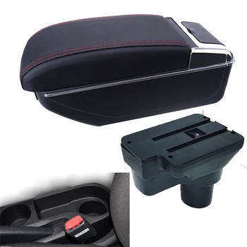 Apoio de braço Caixa Para Hyundai SOLARIS 2017 2018 2019 2020 Interior Retrofit Peças Para VERNA Sotaque Carro Braço de Armazenamento de Acessórios USB
